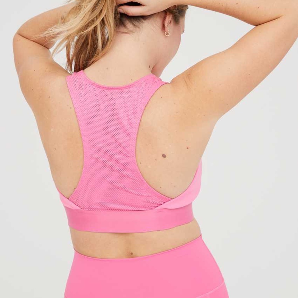 Aerie Offline Goals Mesh Racerback Sports Bra M